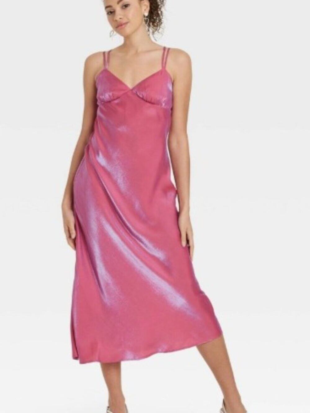 Wild Fable iridescent Dress with Double Spaghetti Straps Size Large